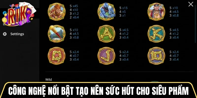 Công nghệ nổi bật tạo nên sức hút cho siêu phẩm cùng RIKVIP